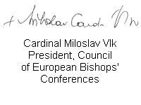 signature of Cardinal Vlk