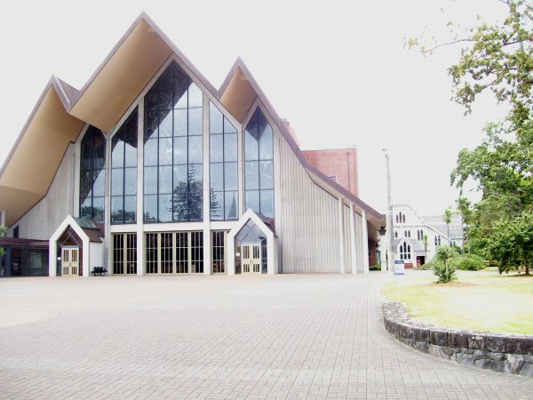 the exterior of the cathedral