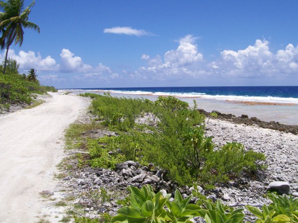 the Pacific side of the island